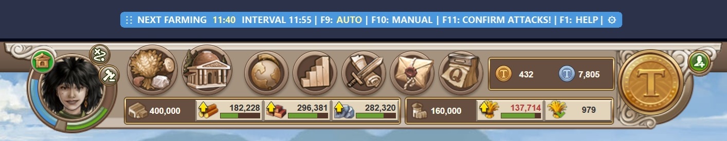 Travian AI Bot Live HUD